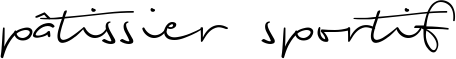 pâtissier sportif