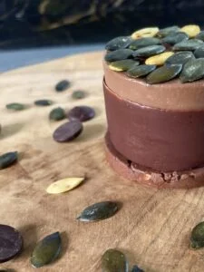 Gamme Olympique - Entremet individuel Chocolat Banane Graine de courge