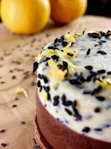 Gamme Olympique - Entremet individuel Citron Sésame noir