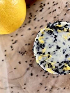 Gamme Olympique - Entremet individuel Citron Sésame noir