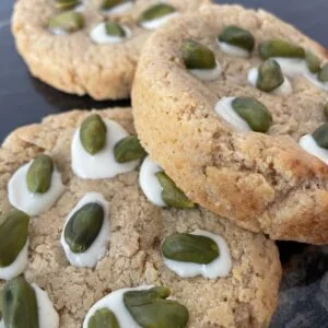 Cookie protéiné chocolat blanc & pistache