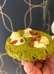 Gamme Olympique - Cookie Matcha Choco Blanc Macadamia Goji