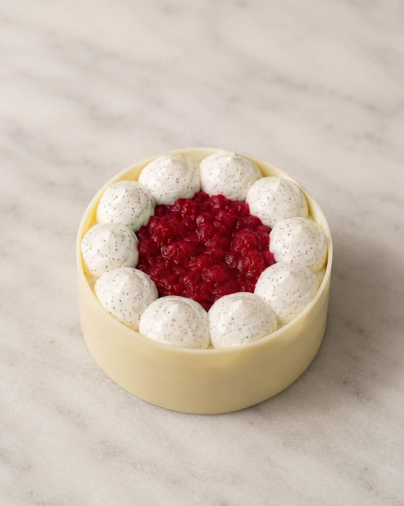 Entremet Framboise Vanille